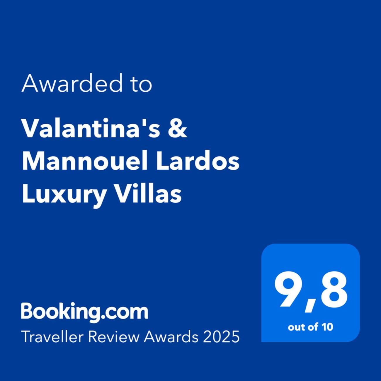 Valantina'S & Mannouel Lardos Luxury Villas Bagian luar foto